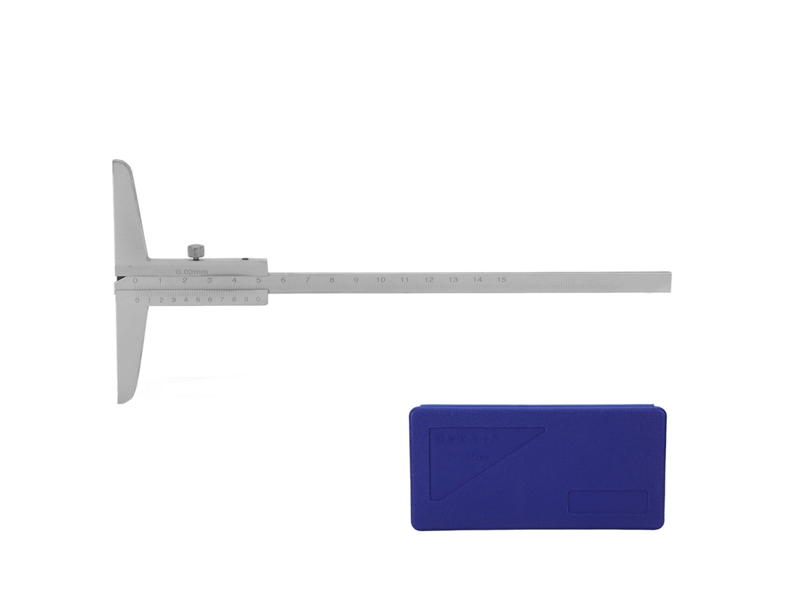 Calibrador De Profundidad Vernier De 0 A 150 Mm Con Precisión De 0,02 Mm.