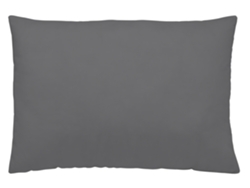 Funda de Almohada NATURALS Funda Almoahda Lisa Extra Fabricado Algodón Gris (45x110)