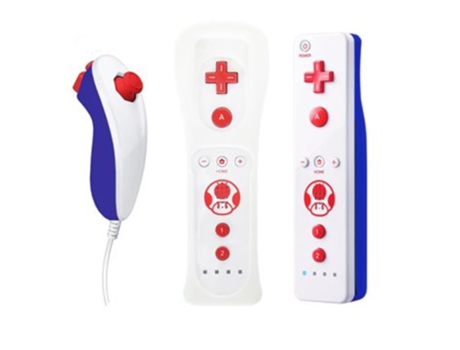 Mando QUMOX Manette Wii Remote Motion Plus Intégrée + Nunchuk Pour Nintendo Wii Wii Mini