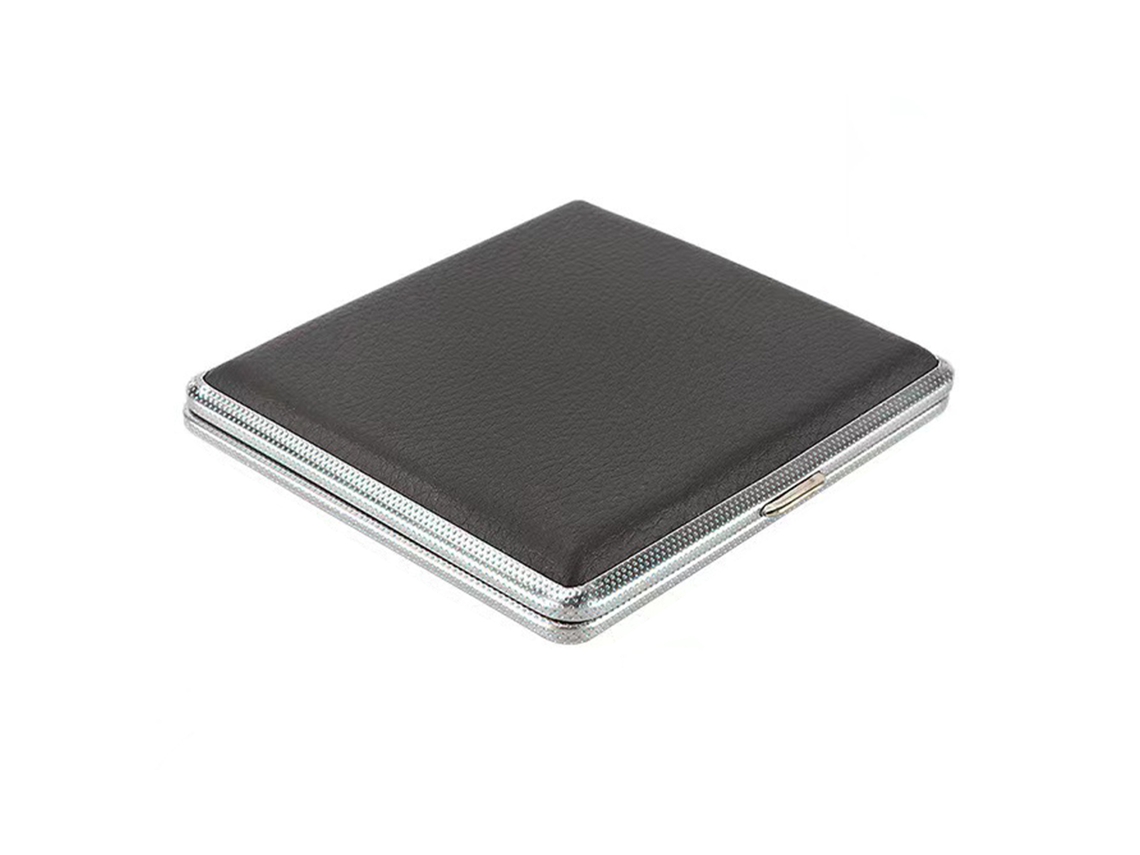 Estuche Para Cigarrillos Con Capacidad Para 20 Cigarrillos, De Piel Sintética, Resistente A La Presión, Portátil, Para Hombres Y Mujeres.