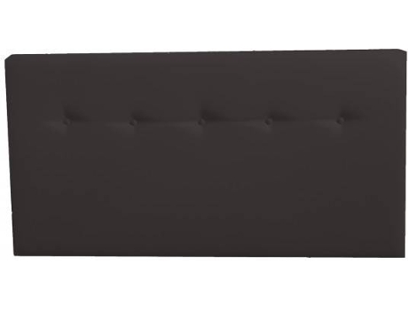 Cabecero DECORQUALITY Alaska (Negro - Polipiel - 105 x 70 cm)