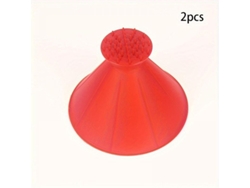 Raspatriz Ice Nieve Coche Cono Redondo Plástico Ligero Herramienta Multifuncional Parabrisas 2 Piezas Rojas