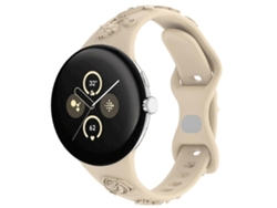 Correa de silicona con textura grabada con láser para Google Pixel Watch 3 de 41 mm.