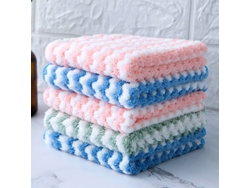 (5 Hojas, 25*25 Cm) Toallas De Limpieza Multifuncionales De Microfibra Súper Absorbentes, Herramienta De Limpieza Del Hogar