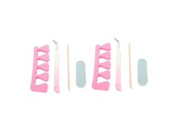 Kit De Manicura Con Pinzas De Acero Inoxidable, Separador De Dedos Y Lima De Uñas.