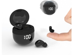 YEMAESRE Auriculares Bluetooth Invisibles Micro Perfil Bajo Negro
