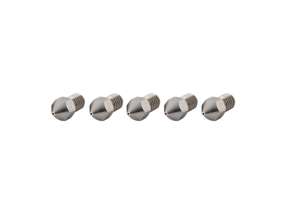 5 Piezas Boquilla Extruder Acero Inoxidable M6 Para Impresora 3d Filamento 1.75mm (1.75/0.6mm)