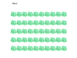 50 Bloques De Terminales De Tornillo De 2 Pines Para Pcb Kf127v 5,0 Mm, Color Verde, 300 V, 10 A