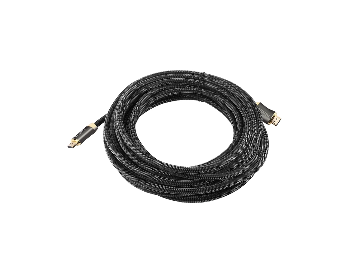 Cable Hdmi Ultra Hd V2.0 2k X 4k De 10 M, Conexión De Alta Velocidad, Etanol, Metal, Zinc.