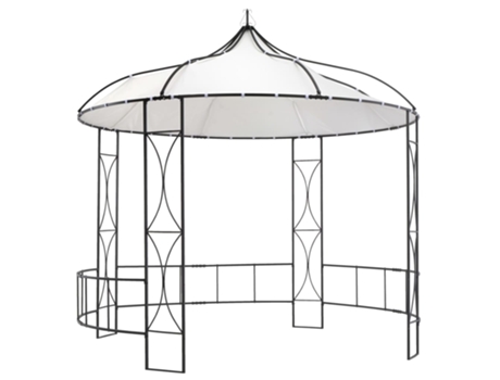MAISON EXCLUSIVE Cenador redondo blanco 300x290 cm