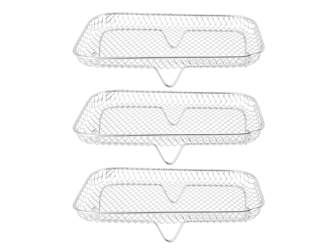 3 Estantes Apilables De Acero Inoxidable 304 De 8 Pulgadas Para Freidora Cosori Instant Vortex