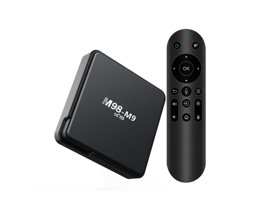 Caja de TV inteligente Yuysan M98 M9 de cuatro núcleos ARM Cortex A53, wifi, Bluetooth, 4K HD, Android TV Box, 2 GB de RAM, 8 GB de RAM