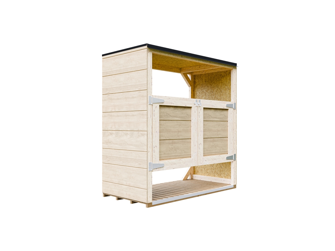 Cobertizo Jardín Para Cubos Basura 2x240l M980a