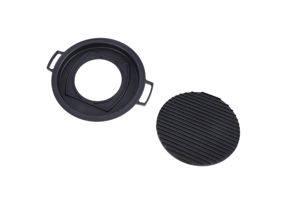 Mini parrilla hibachi japonesa portátil de aluminio, mesa redonda grande