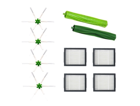 10 piezas de recambio de aspiradora, cepillo lateral de filtro Hepa para Irobot Roomba E5 E6 I7 I7, accesorios para aspiradoras