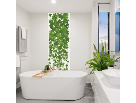 Papel de Pared Panorámico Introdutivo PLAGE Ilustración de Viñas en Cascada 200 cm X 75 cm