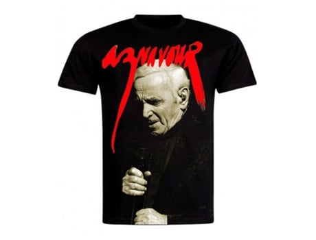 Camiseta ROCKINSTONE Aznavour Noir On The Scene Algodón para Hombre (L - Negro)