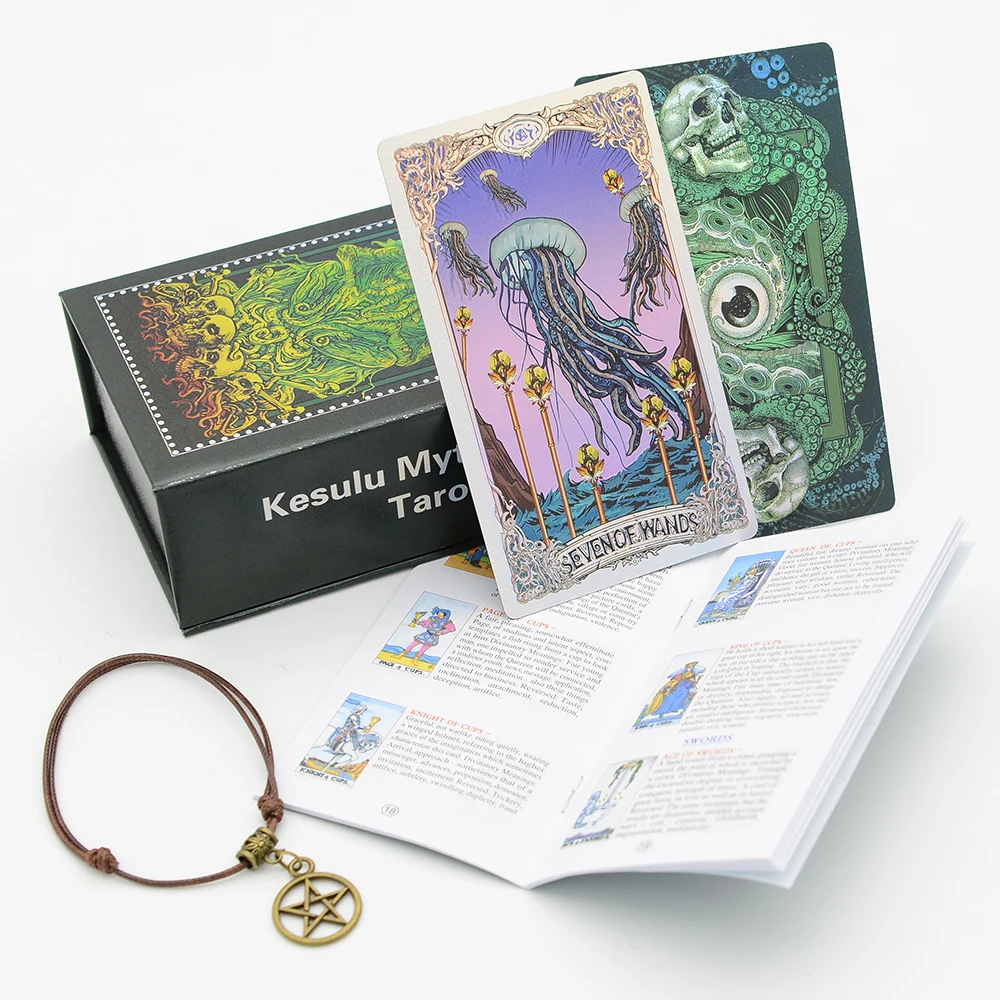 Juego De Cartas De Adivinación Tarot De Pvc Para Escritorio, Incluye Manual De Instrucciones En Papel.