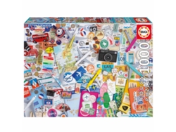 Rompecabezas EDUCA de 1000 piezas - Collage de viajes 20560