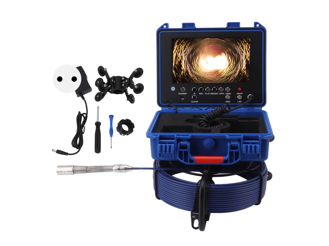 Endoscopio boroscopio de 23 mm AHD 1080p IP68 resistente al agua para inspección de tuberías