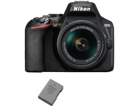 Kit Cámara Réflex NIKON D3500 AF-P 18-55mm F3.5-5.6G VR + Bateria EN-EL14A