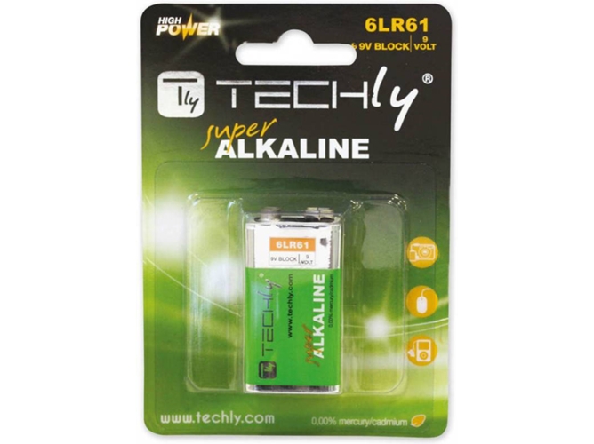 Pilas TECHLY 6LR61 9V