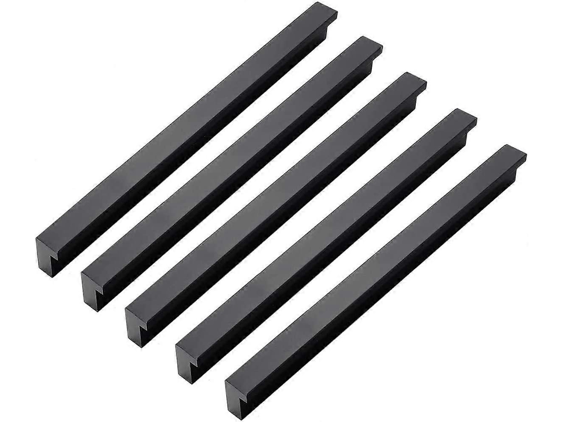 10 Manejos De Aluminio Moderno Para Armarios, Cajones Y Puertas, Distancia Entre Agujeros 192mm, Liso Y Fácil Instalación