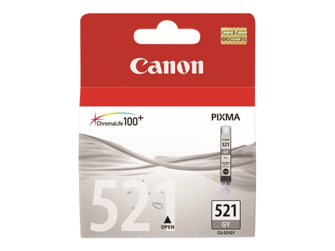 Cartucho de tinta Original CANON CLI-521 Gris 2937B001 para PIXMA MP980, MP990