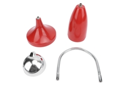 Cenicero De Suelo Ajustable Con Tapa Resistente Al Viento Para Uso Interior Y Exterior - Rojo