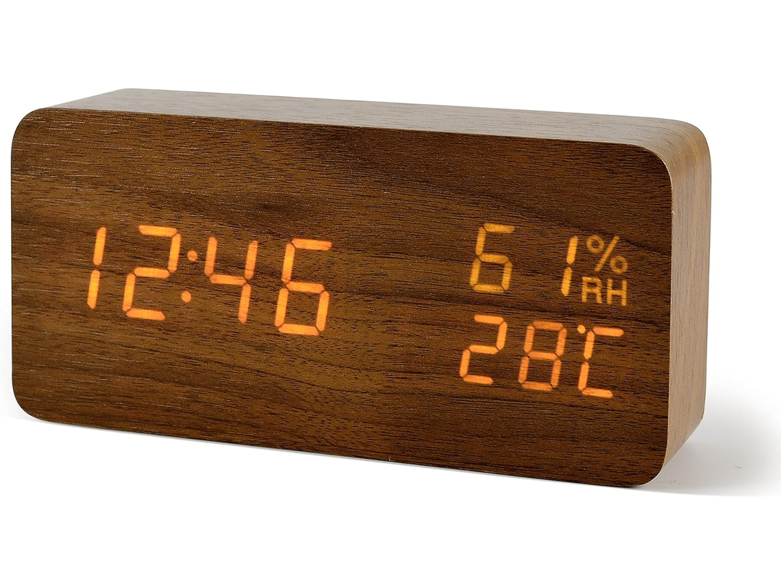 Reloj Despertador Digital LED con Fecha y Temperatura Kofihety
