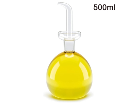 Dispensador cilíndrico de aceite de oliva Botella de aceite de vidrio sin boquilla de botella de goteo - Botellas dispensadoras de vertedor de acei...