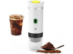 Mini cafetera eléctrica inalámbrica 3 en 1 para coche, hogar y viajes, color blanco Bestvite