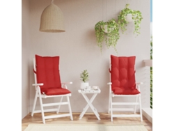 Juego de 2 cojines para silla Oxford HARLANV1 (rojo)
