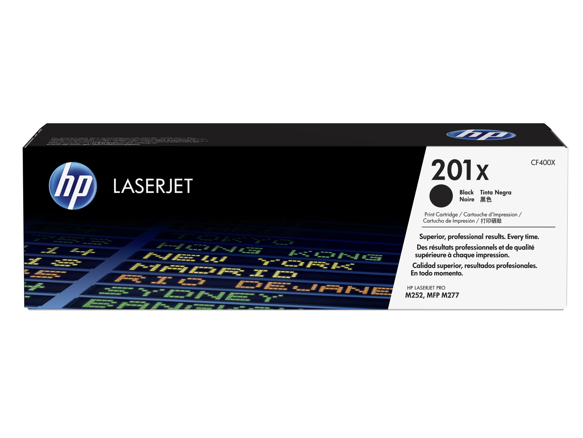 Cartucho de tóner Original HP 201X Negro de alta capacidad para HP Color LaserJet Pro MFP, M277, M252