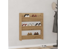 Zapatero | Armario Zapatero De Pared Madera Ingeniería Roble Artisan 80x18x90 Cm