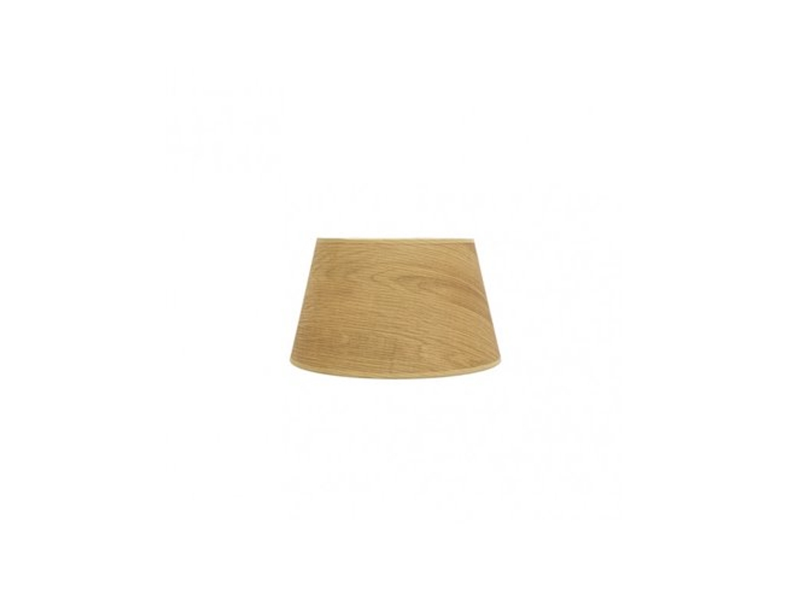 Pantalla Salma E27 Madera Clara 25dx20dx15h Conica