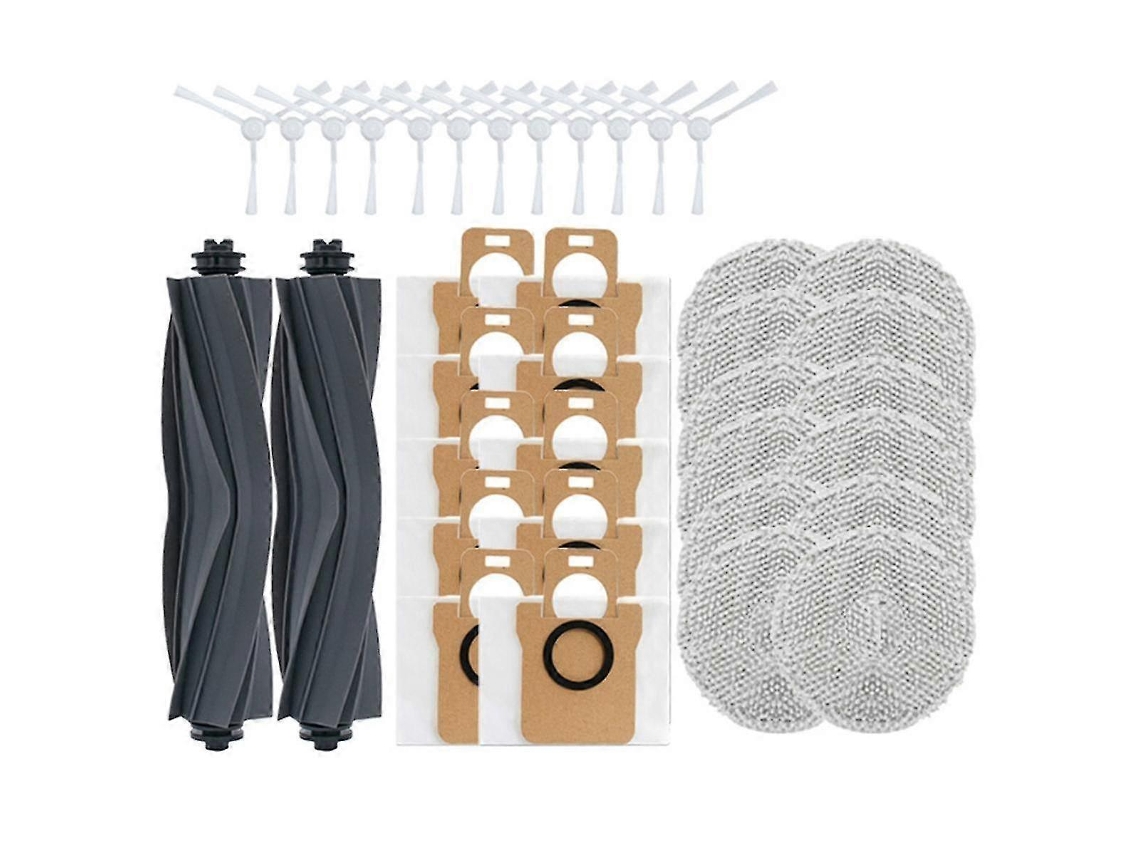 Piezas de repuesto para el robot aspirador Bot L10s Pro L10s Ultra: cepillo lateral de goma, mopa, bolsas para el polvo.