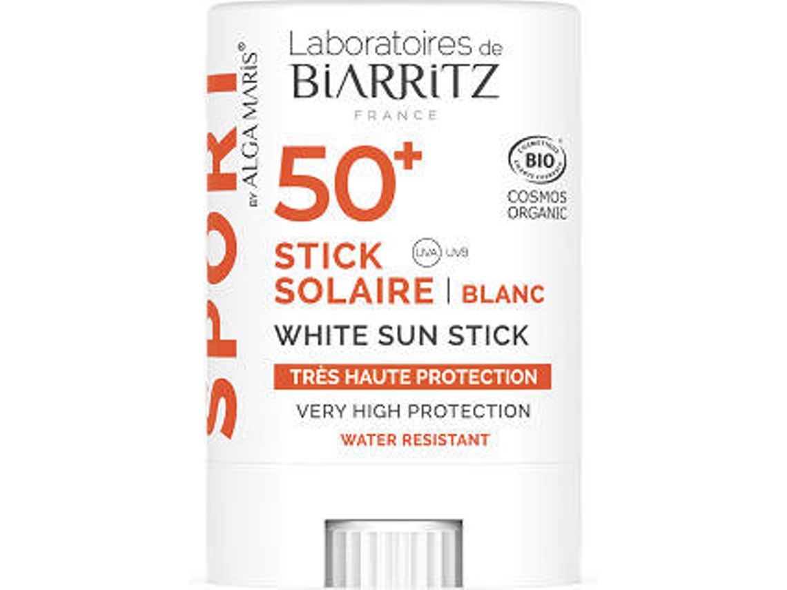 Stick Protector Solar LABORATÓRIOS DE BIARRITZ Sport by Alga Maris Blanco SPF 50+ (12 gr)