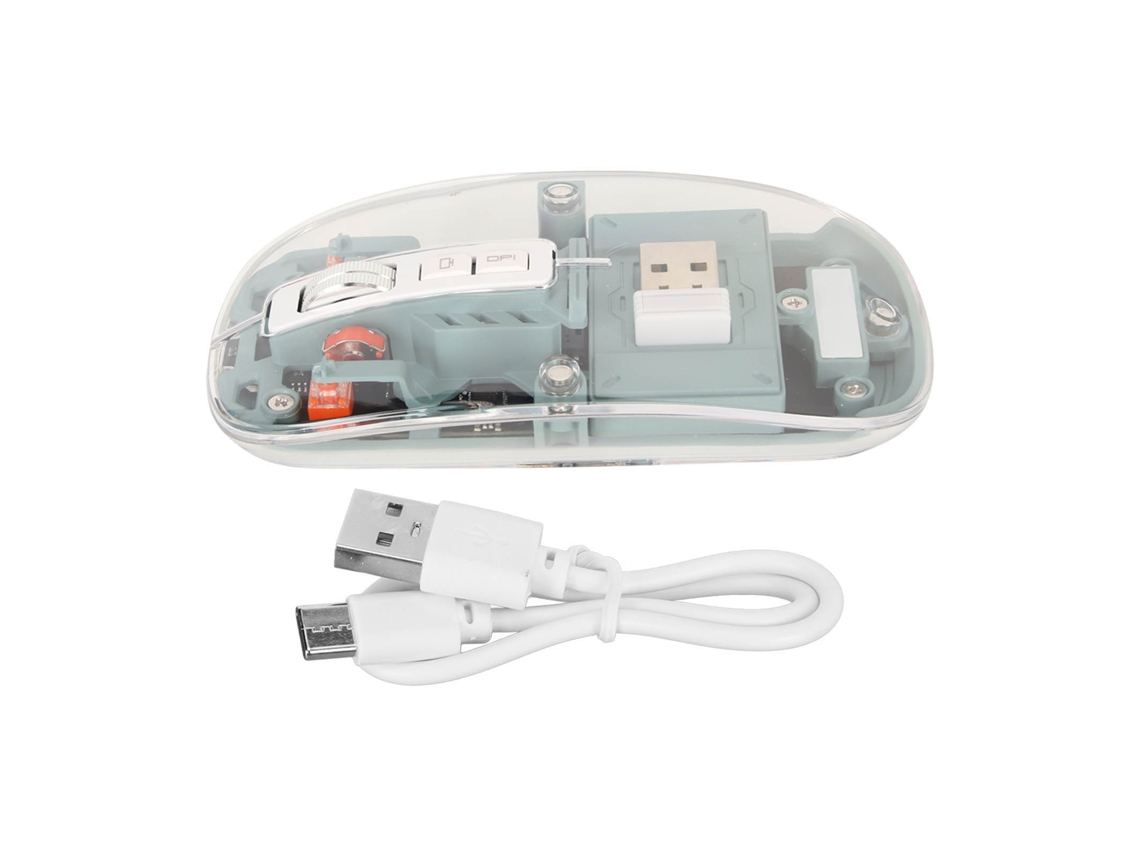 Ratón Inalámbrico Bluetooth Con Luces De Respiración Verde