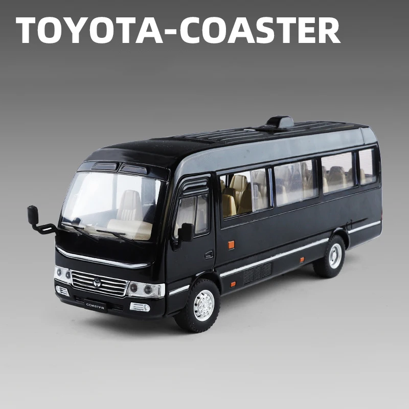 (negro) Coche De Juguete A Escala 1:24 De Aleación, Modelo De Metal Fundido A Presión Con Sonido Y Luz.