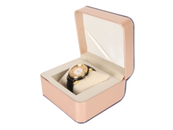 Reloj De Cuarzo Para Hombre Con Correa De Piel Sintética Y Diamantes De Imitación Para La Oficina.