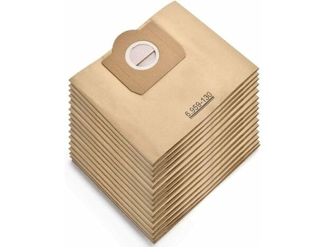 Paquete de 15 bolsas de aspiradora para Karcher 6.959-130.0 Wd3 Wd3p Mv3 Wet & Dry aspiradora bolsas de filtro de papel de repuesto, bolsa para Kar...