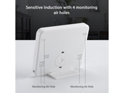 Higrômetro Termômetro Interior Digital Com Sensor De Temperatura -10℃-70℃ E Umidade 20%rh-99%rh