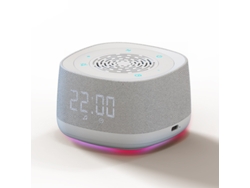 Alto-falante Bluetooth Blanco Com Função De Ruído Blanco, Ajuda Para Dormir, Alívio Do Estresse, Apto Para Uso Junto À Cama - Blanco