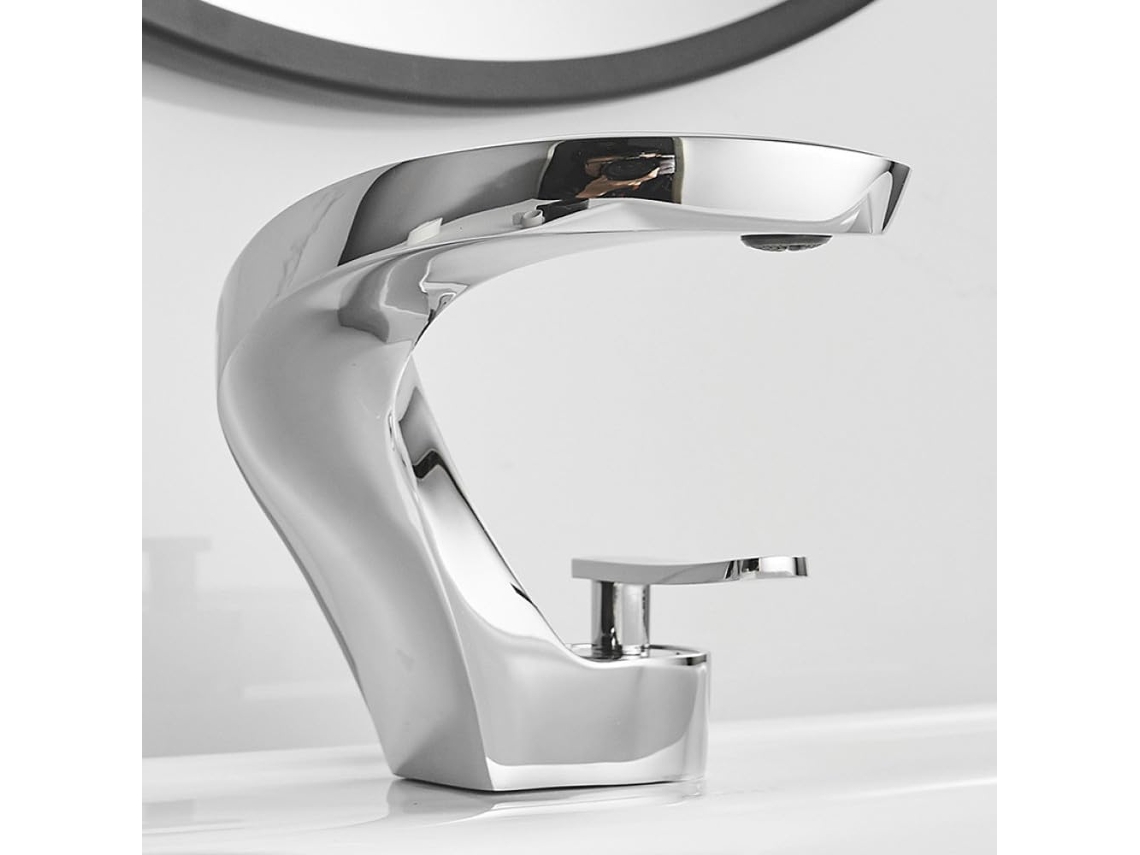 Grifo para lavabo de baño, grifos cromados