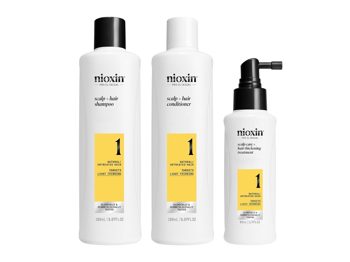 Kit de prueba del sistema 1 de tratamiento anticaída Nioxin (3 piezas)