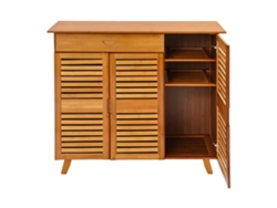 Zapatero rectangular, versátil para el hogar, color madera.