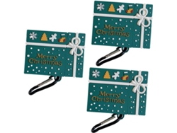 Estuche Para Auriculares Inalámbricos Con Diseño Navideño De 3 Piezas Con Mosquetón, Resistente A Arañazos Y Golpes, Ligero Y