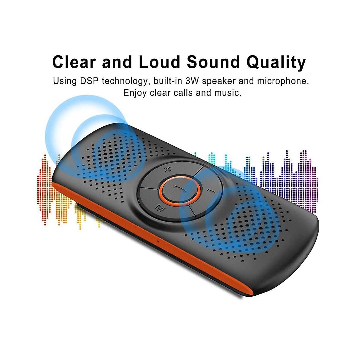 USB Bluetooth Kit de manos libres para coche Altavoz Bluetooth inalámbrico  teléfono reproductor de música MP3 parasol Clip altavoz cargador no – Los  mejores productos en la tienda online Joom Geek