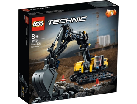 LEGO Technic: Excavadora De Servicio Pesado (Edad Mínima: ‍8 - 569 Piezas)